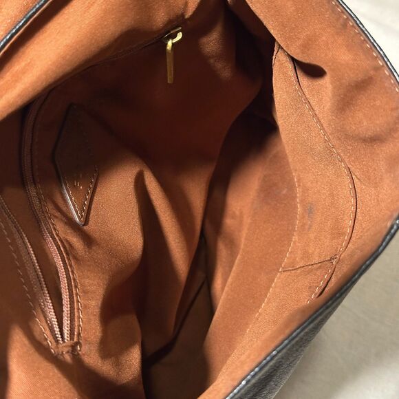 Fossil Leather Black Backpack Purse - Picture 7 of 10